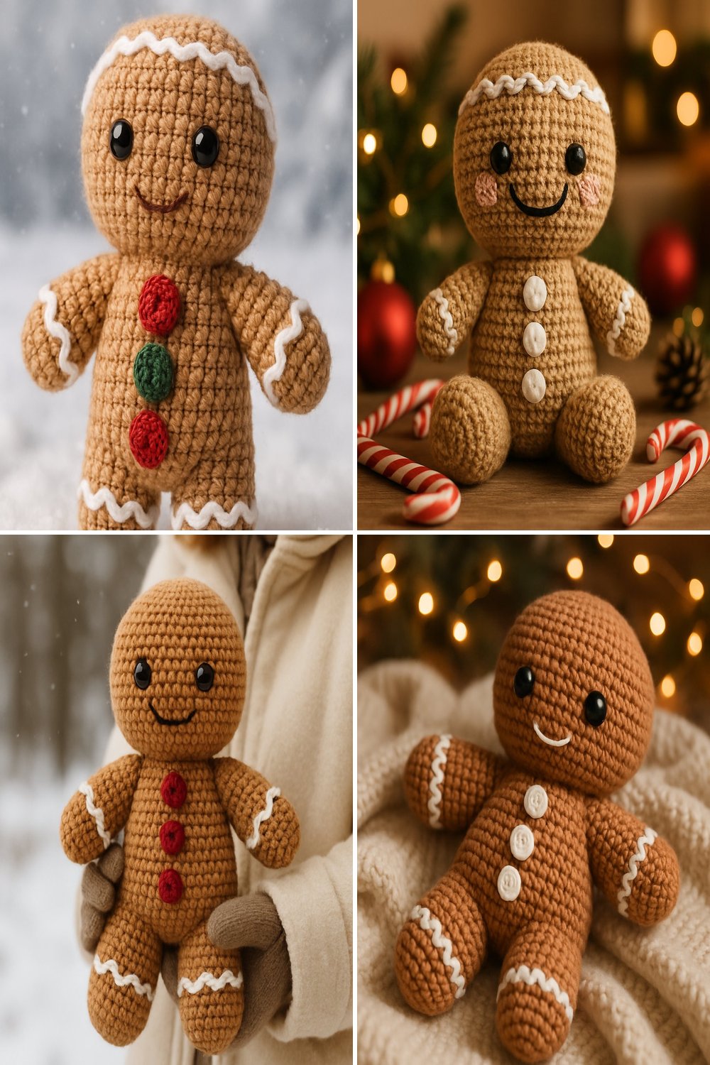 Free Crochet Pattern for a Whimsical Amigurumi Gingerbread Man