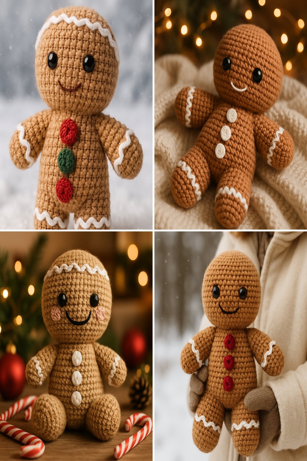 Free Crochet Pattern for a Whimsical Amigurumi Gingerbread Man