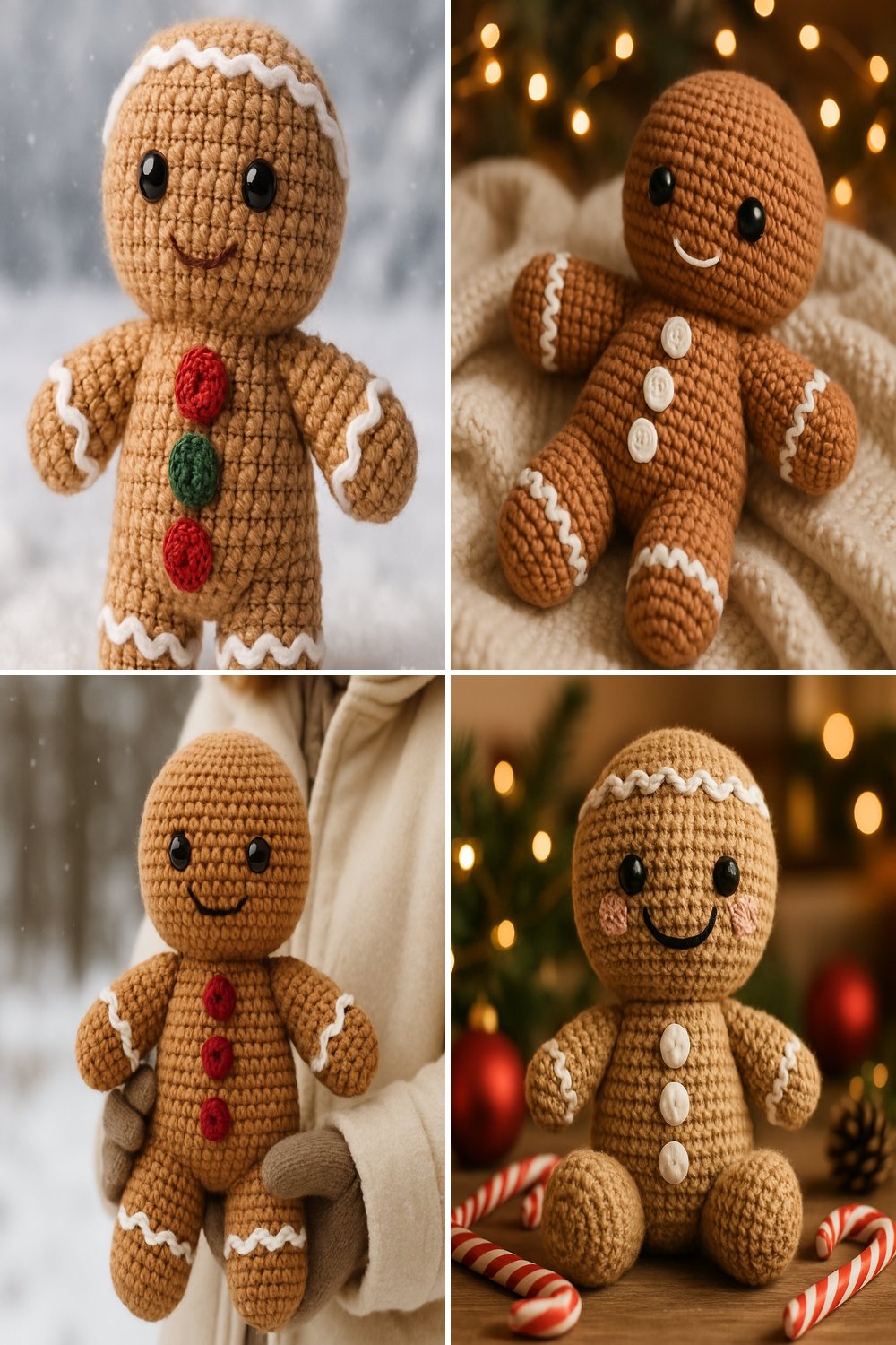 Free Crochet Pattern for a Whimsical Amigurumi Gingerbread Man