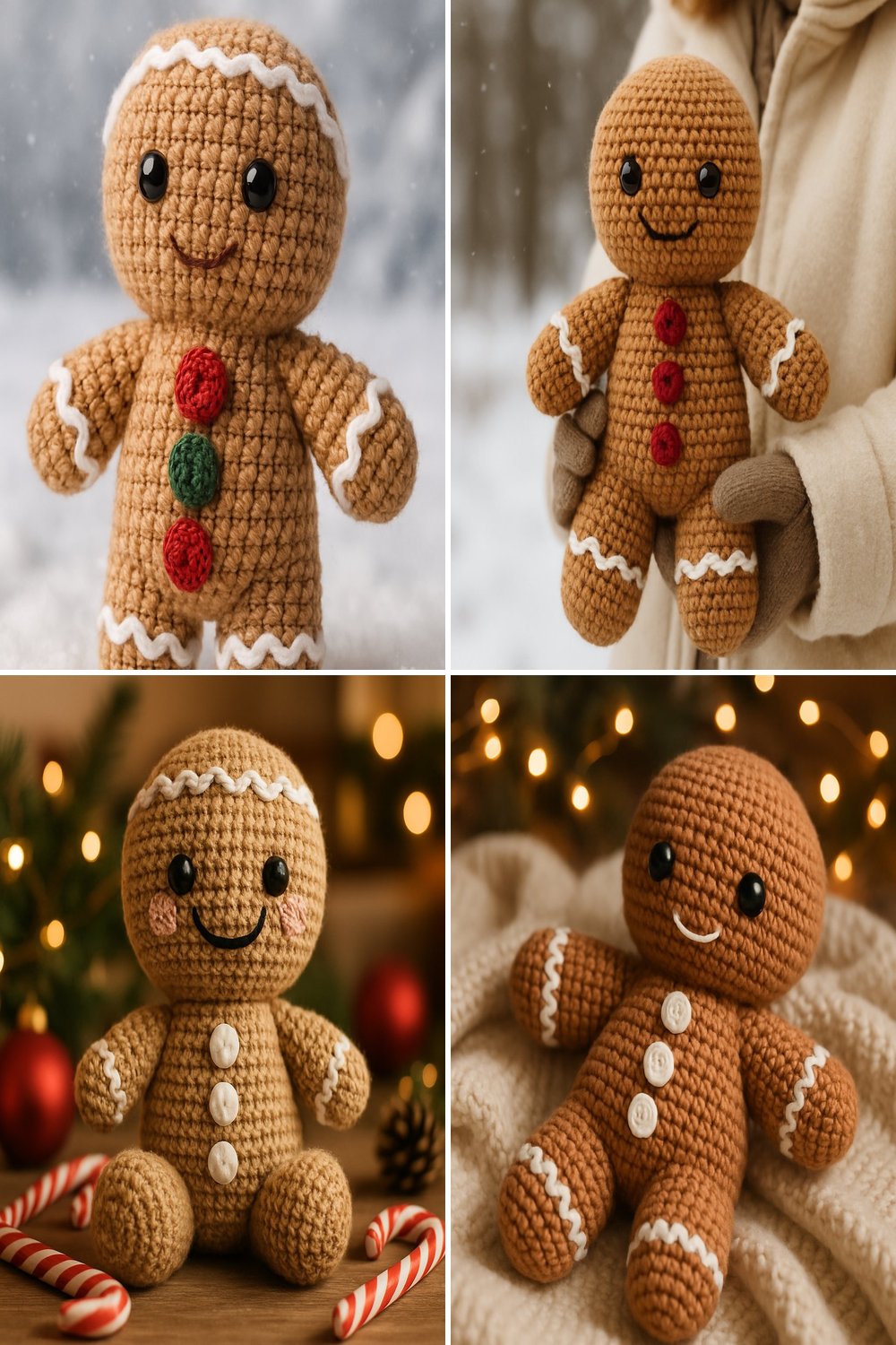 Free Crochet Pattern for a Whimsical Amigurumi Gingerbread Man