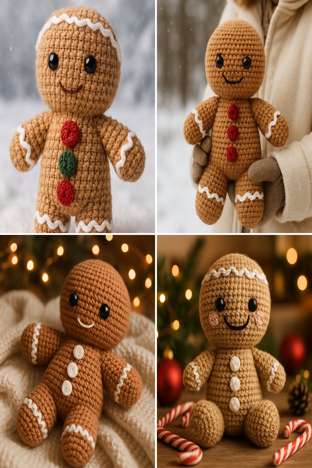 Free Crochet Pattern for a Whimsical Amigurumi Gingerbread Man