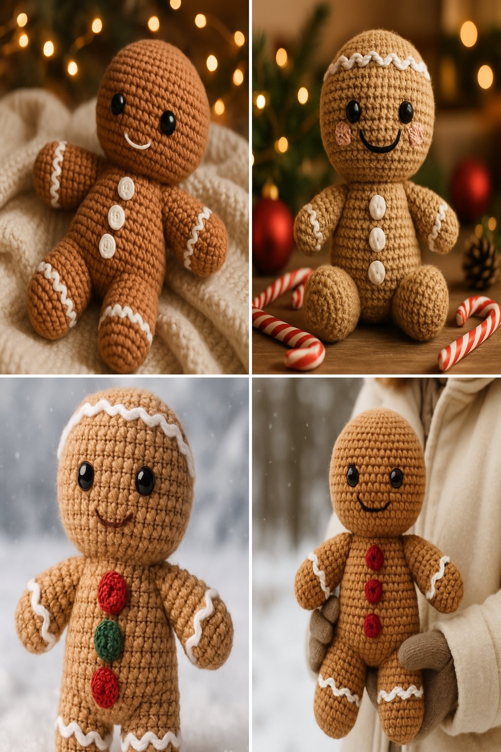 Free Crochet Pattern for a Whimsical Amigurumi Gingerbread Man