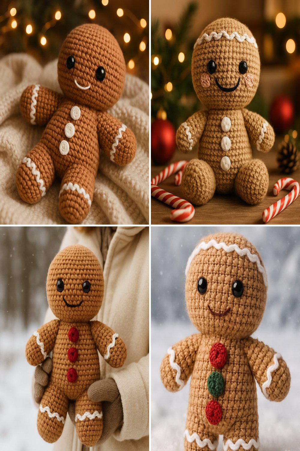 Free Crochet Pattern for a Whimsical Amigurumi Gingerbread Man