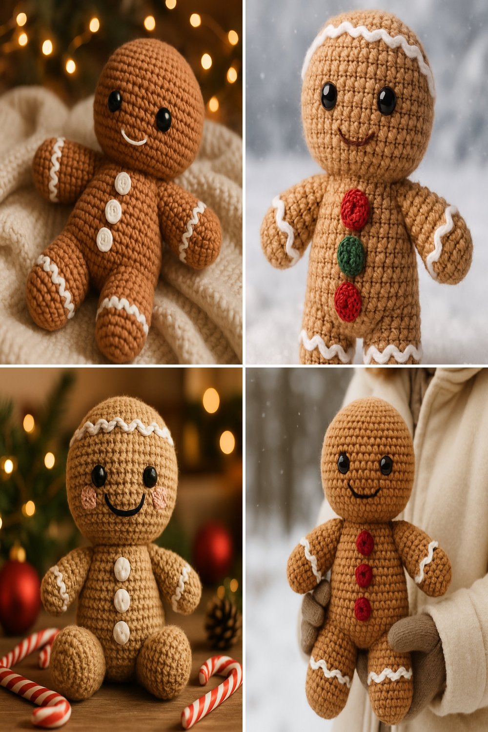 Free Crochet Pattern for a Whimsical Amigurumi Gingerbread Man