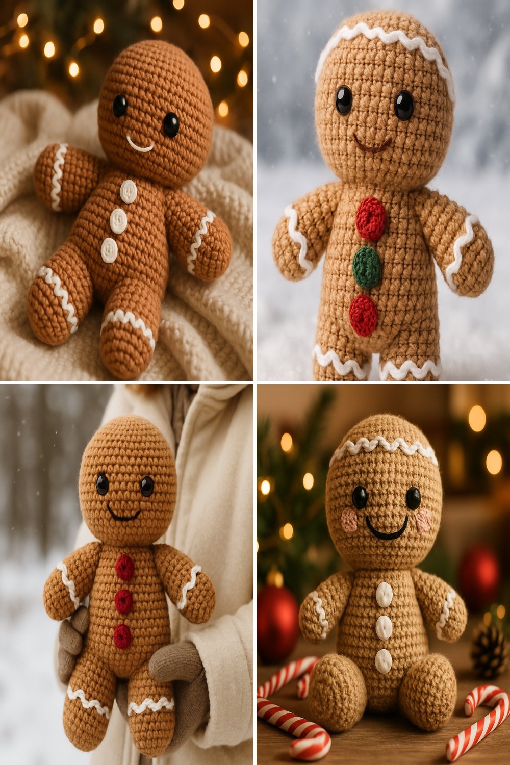 Free Crochet Pattern for a Whimsical Amigurumi Gingerbread Man