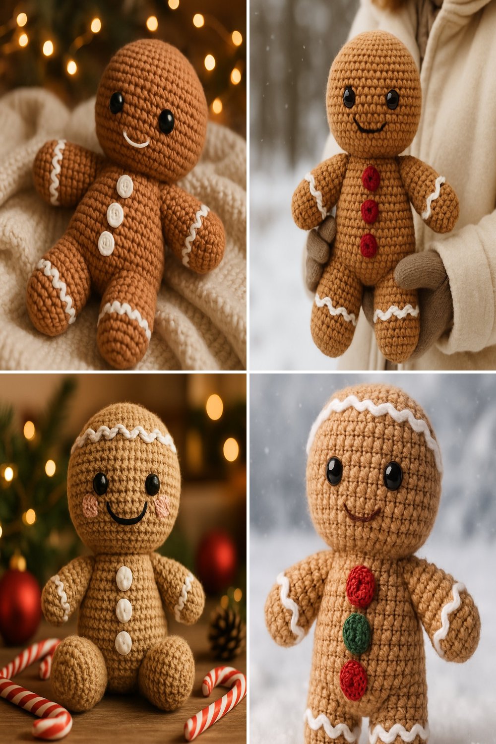 Free Crochet Pattern for a Whimsical Amigurumi Gingerbread Man