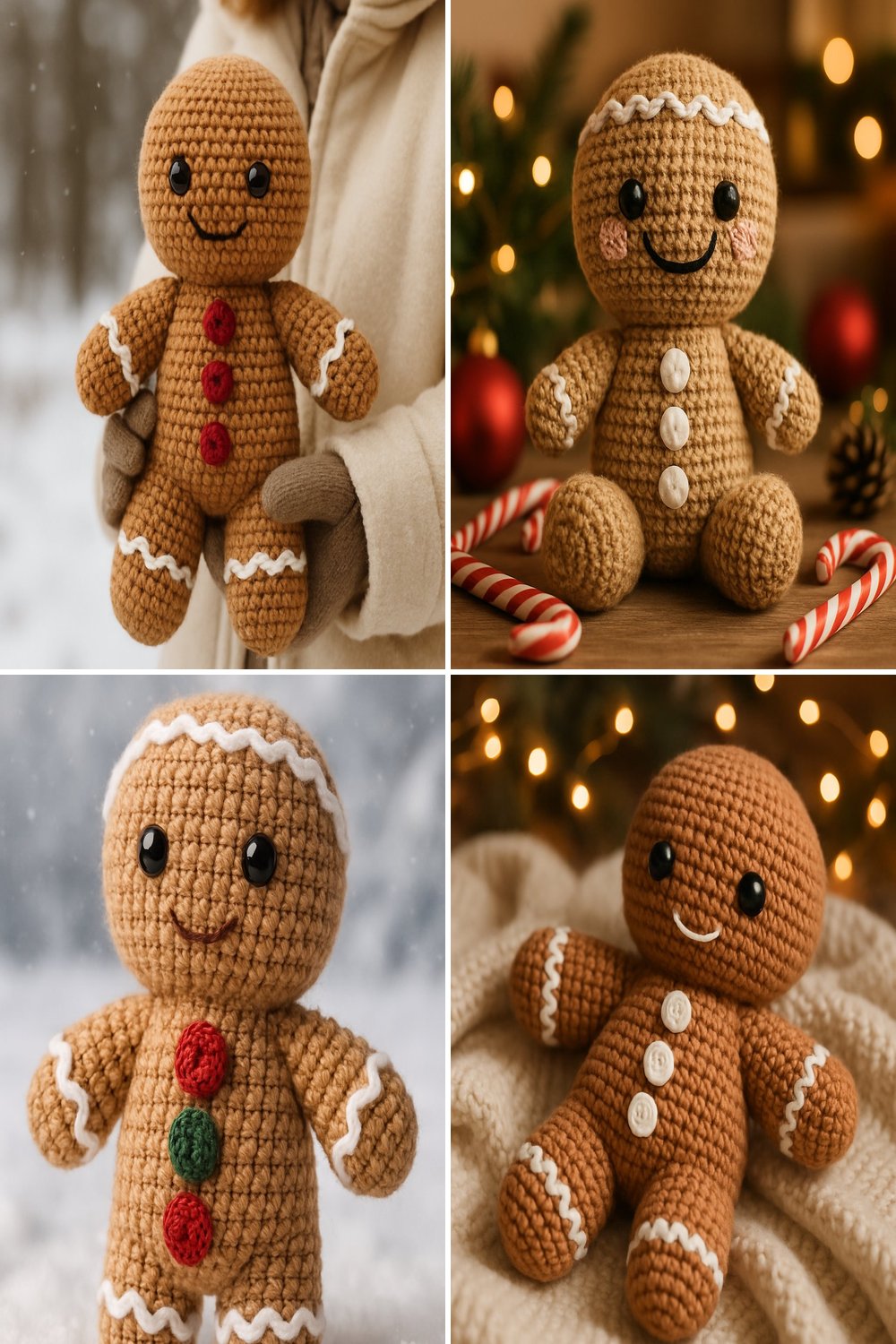 Free Crochet Pattern for a Whimsical Amigurumi Gingerbread Man