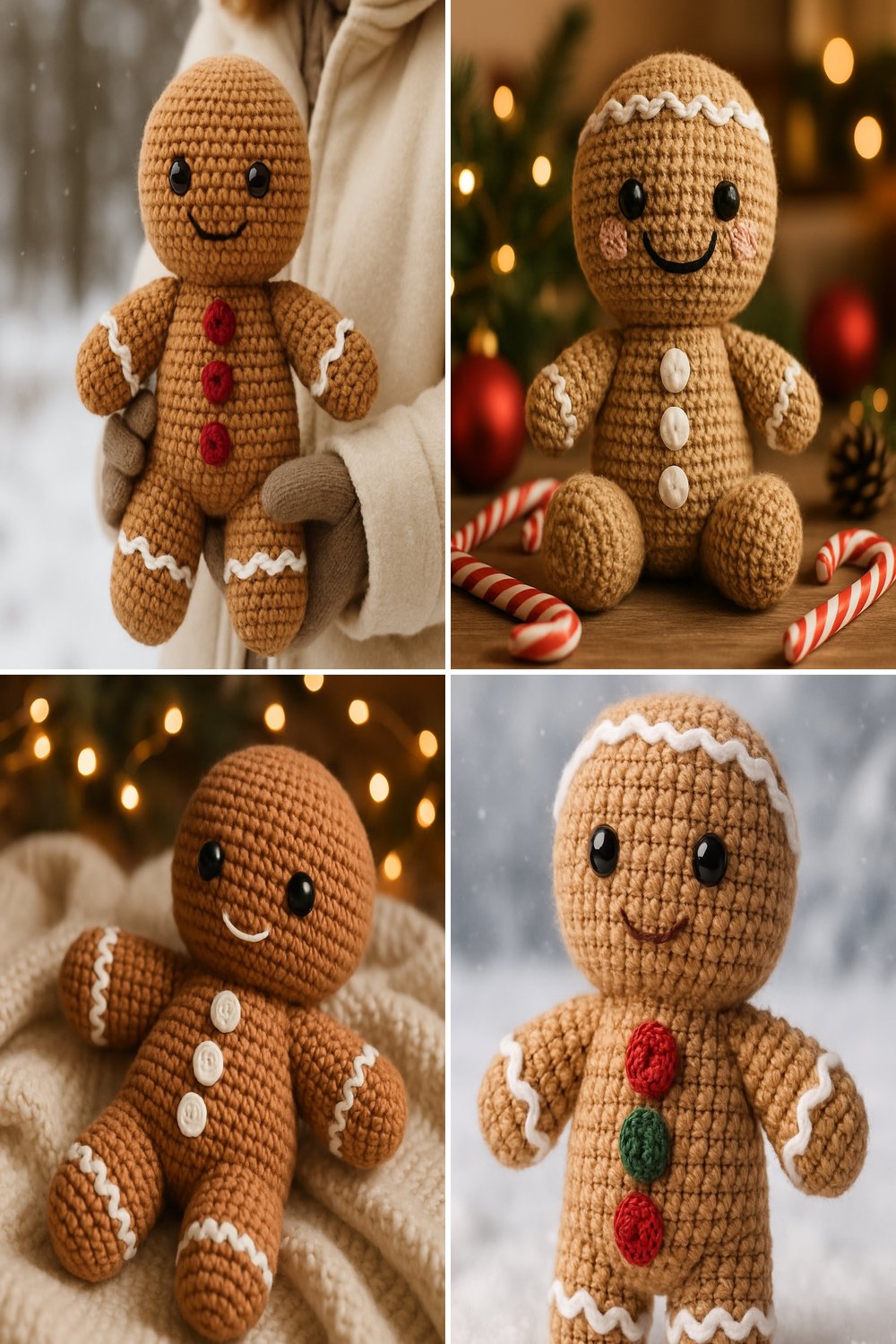 Free Crochet Pattern for a Whimsical Amigurumi Gingerbread Man