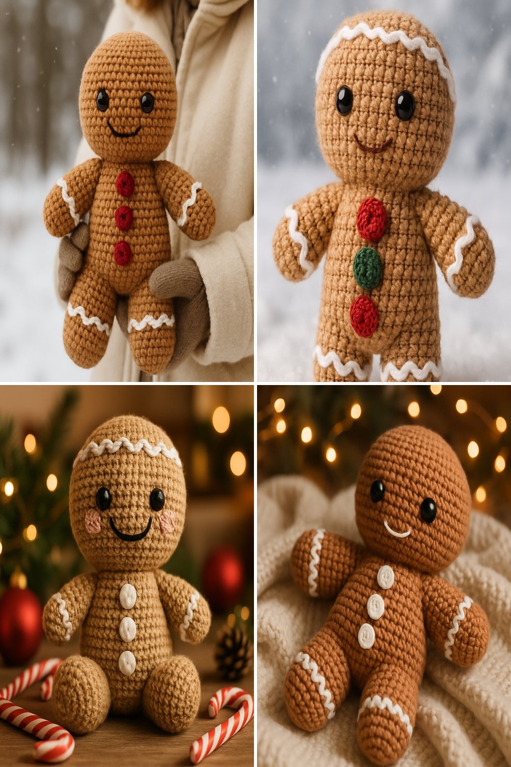 Free Crochet Pattern for a Whimsical Amigurumi Gingerbread Man