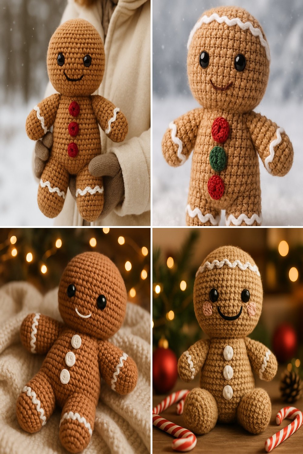 Free Crochet Pattern for a Whimsical Amigurumi Gingerbread Man