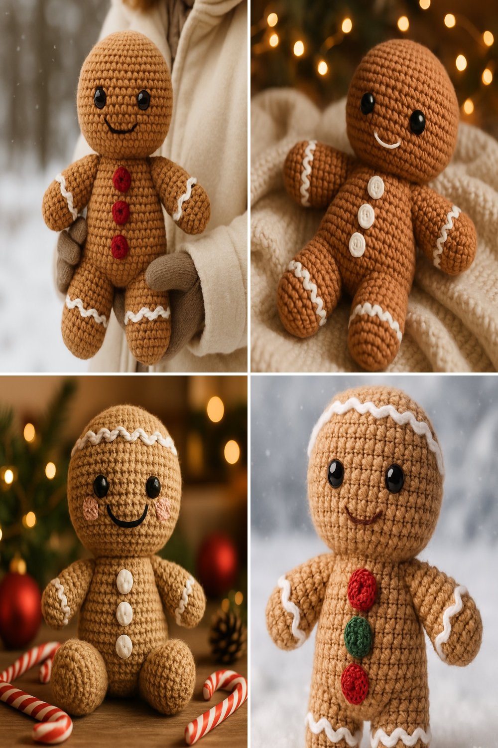 Free Crochet Pattern for a Whimsical Amigurumi Gingerbread Man