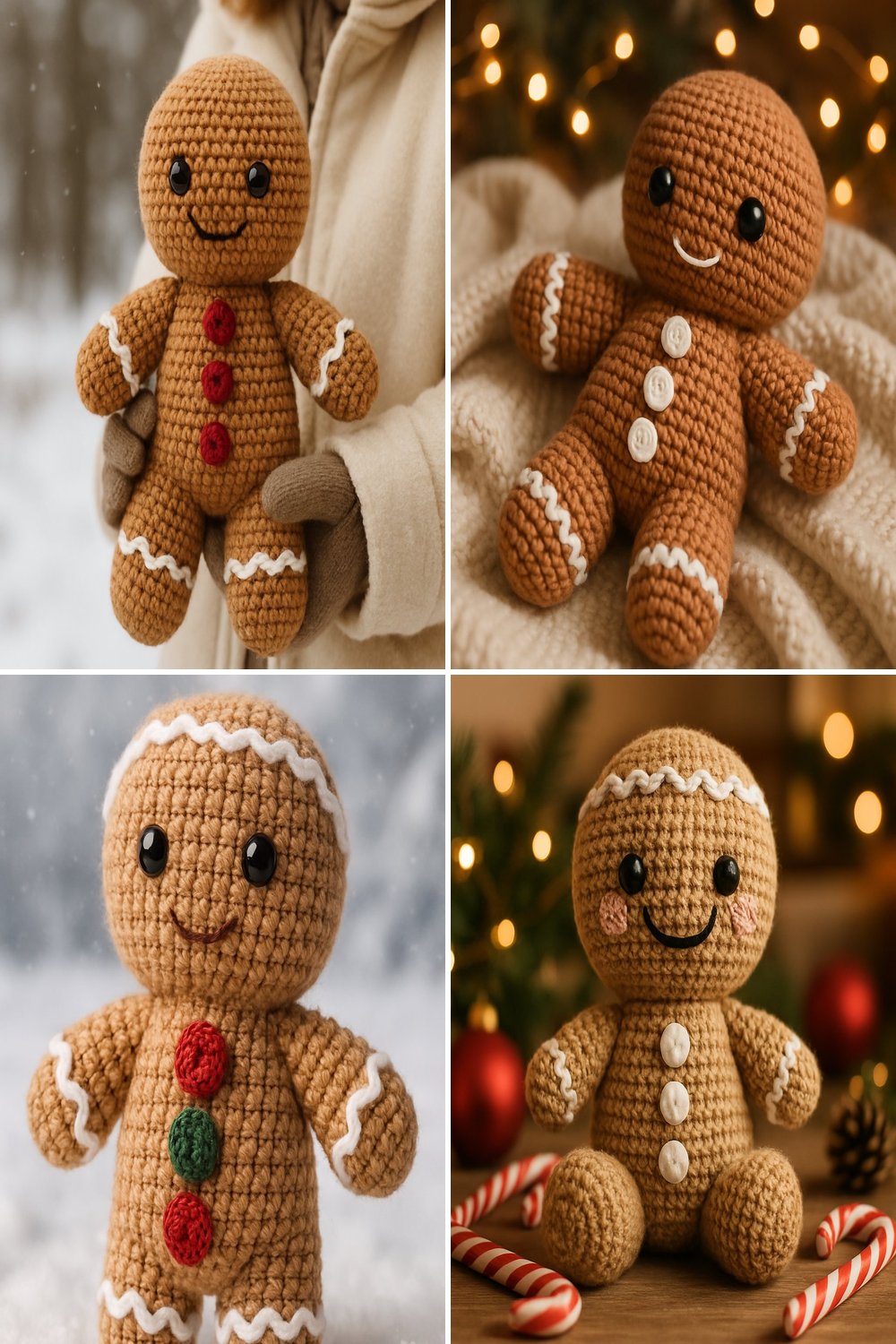 Free Crochet Pattern for a Whimsical Amigurumi Gingerbread Man