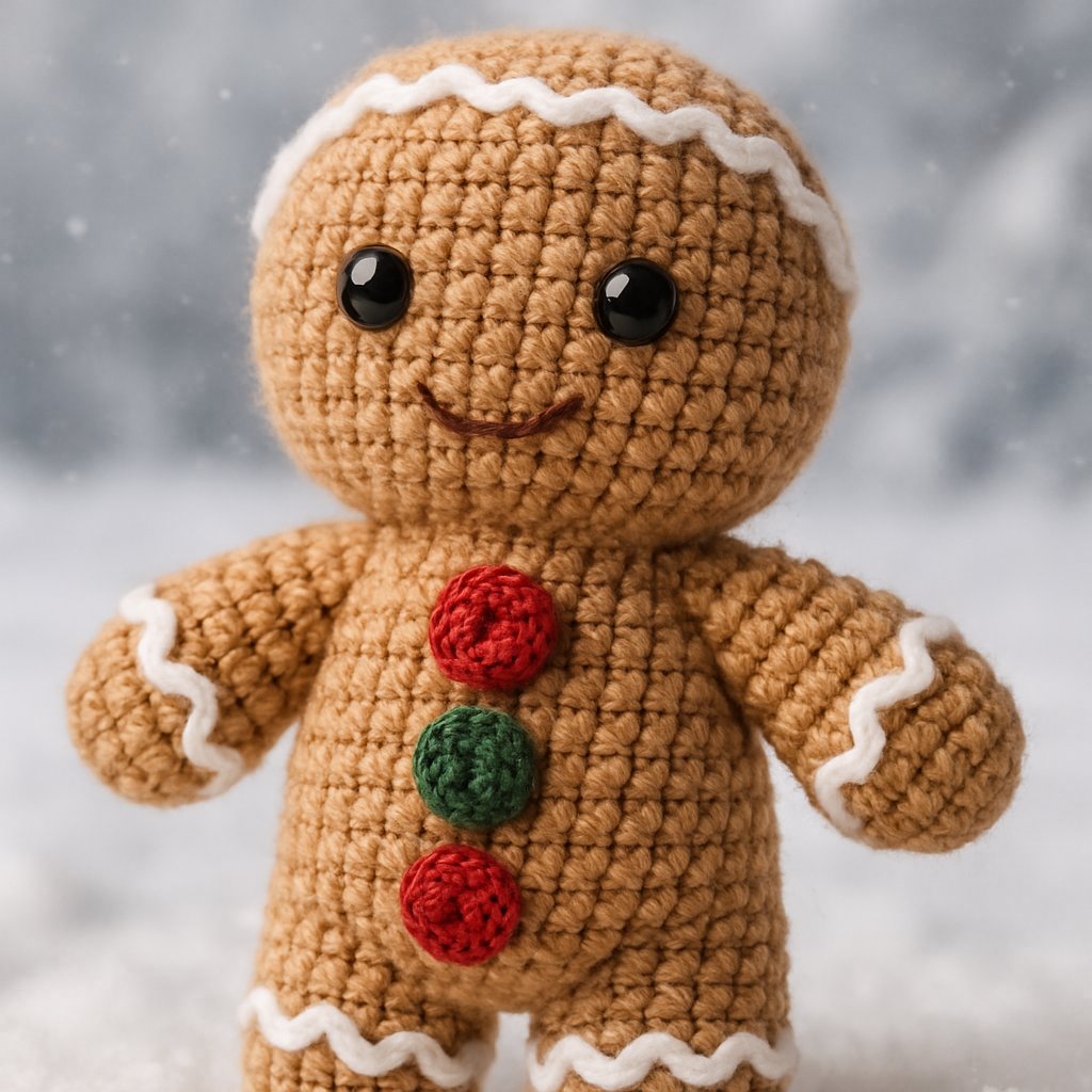 Free Crochet Pattern for a Whimsical Amigurumi Gingerbread Man