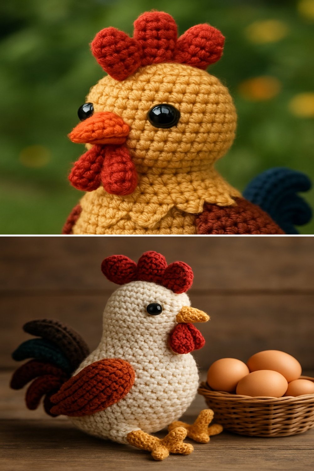 Amigurumi Rooster Free Crochet Pattern - Craft Your Own Farm Animal