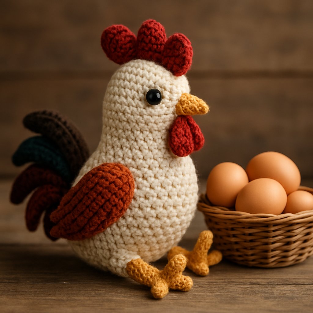 Amigurumi Rooster Free Crochet Pattern - Craft Your Own Farm Animal