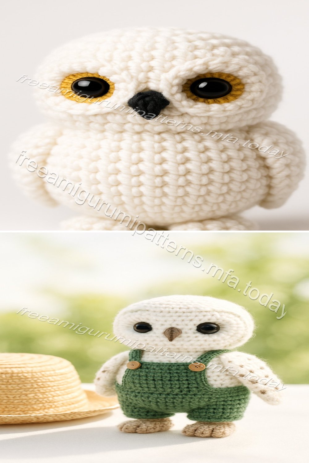 Free Crochet Pattern: Adorable Amigurumi Snowy Owl