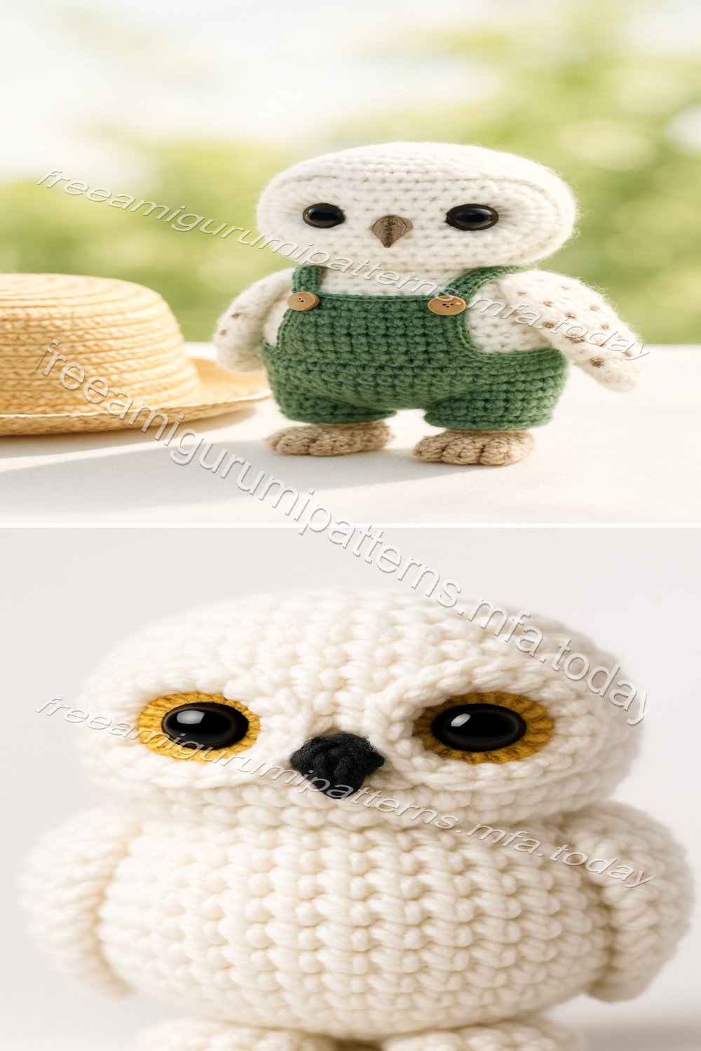 Free Crochet Pattern: Adorable Amigurumi Snowy Owl