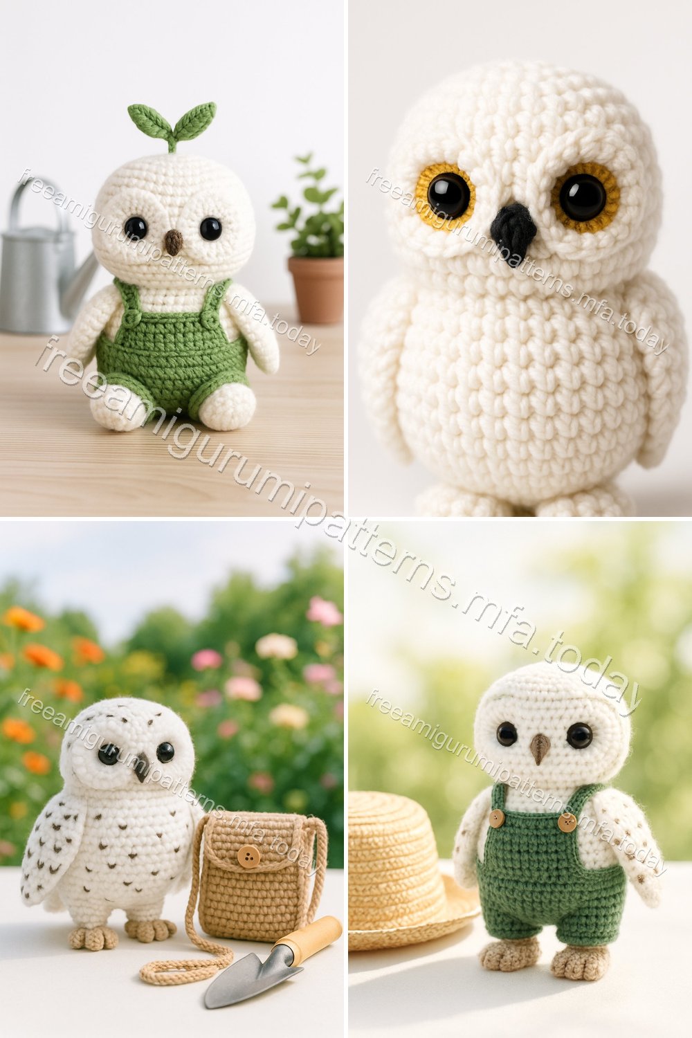 Free Crochet Pattern: Adorable Amigurumi Snowy Owl