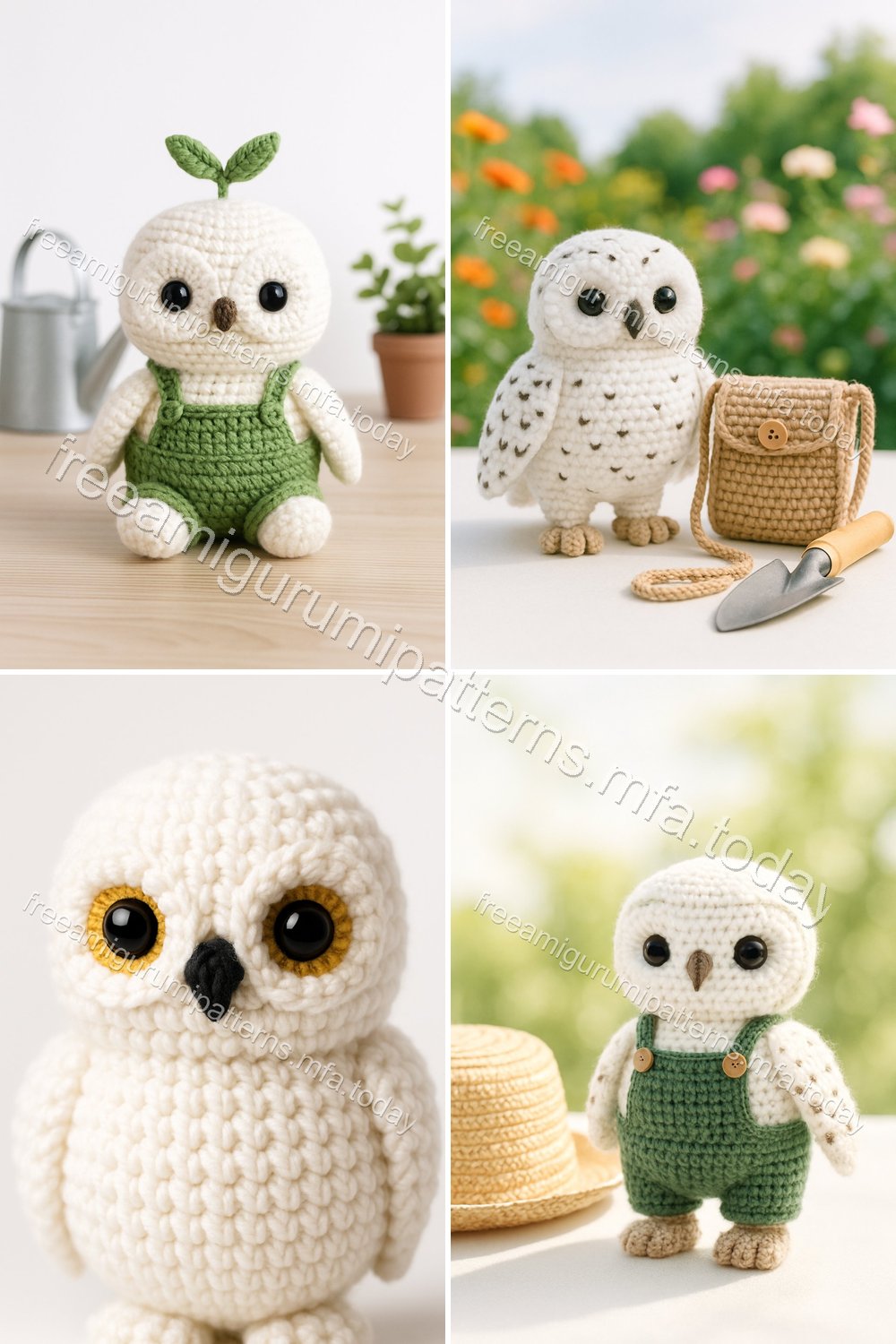 Free Crochet Pattern: Adorable Amigurumi Snowy Owl