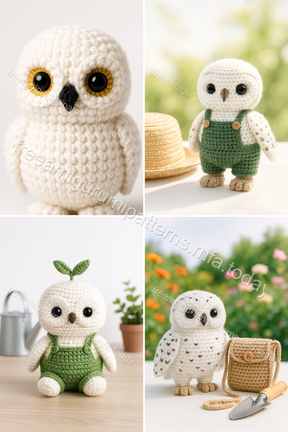 Free Crochet Pattern: Adorable Amigurumi Snowy Owl