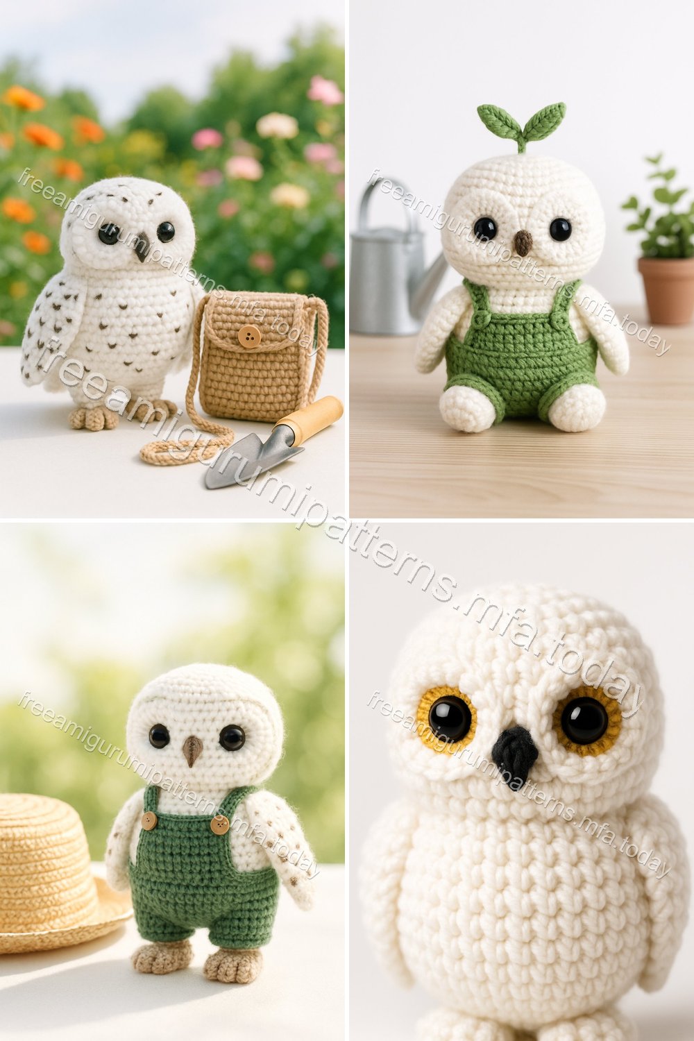 Free Crochet Pattern: Adorable Amigurumi Snowy Owl