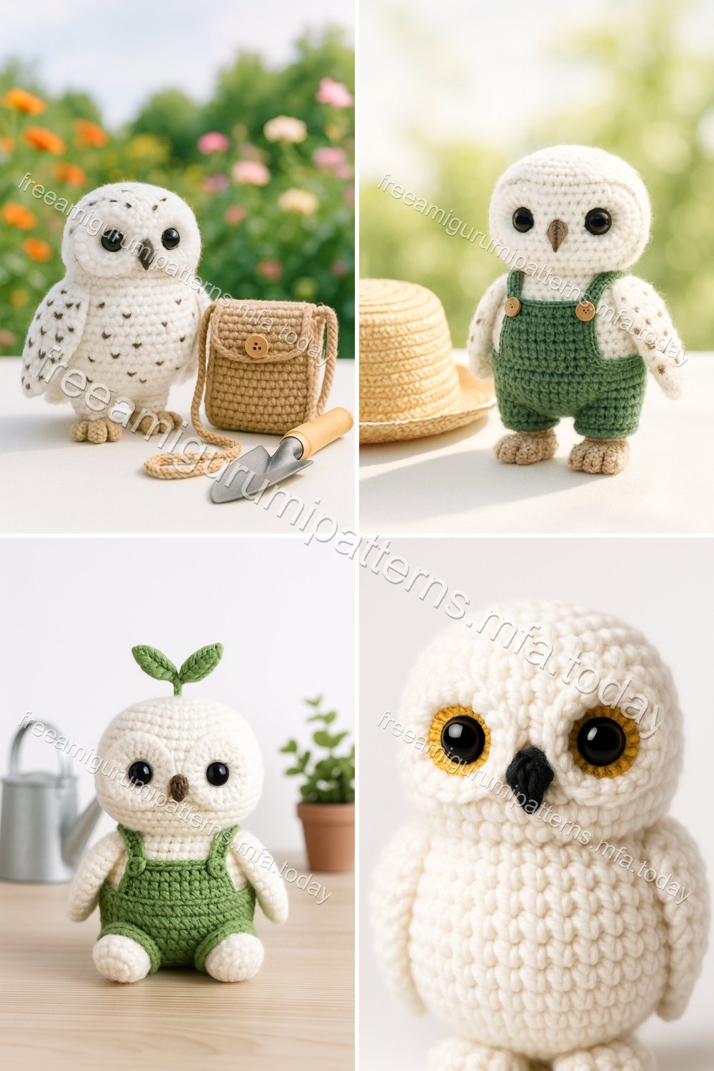 Free Crochet Pattern: Adorable Amigurumi Snowy Owl
