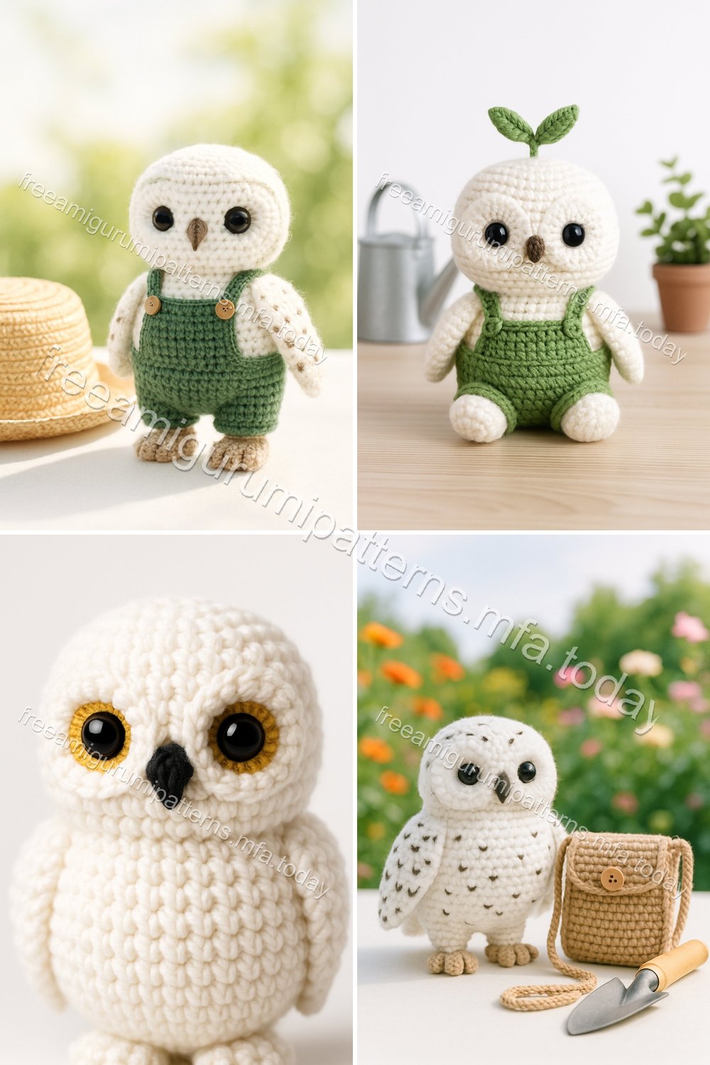 Free Crochet Pattern: Adorable Amigurumi Snowy Owl