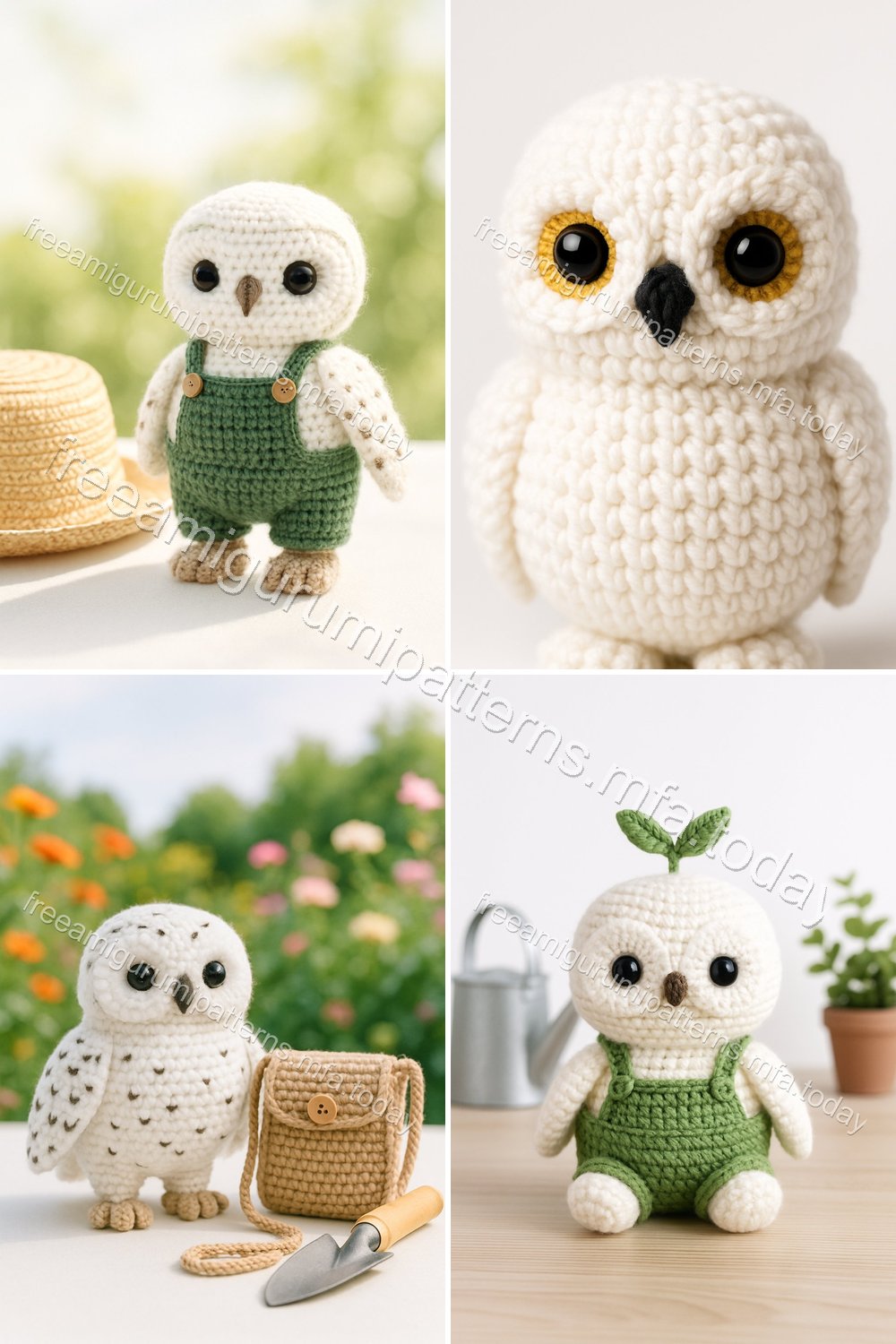 Free Crochet Pattern: Adorable Amigurumi Snowy Owl