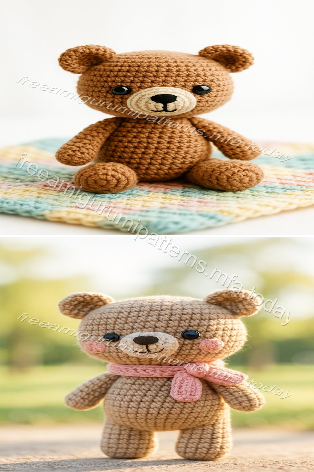 Free Crochet Pattern: Adorable Amigurumi Bear