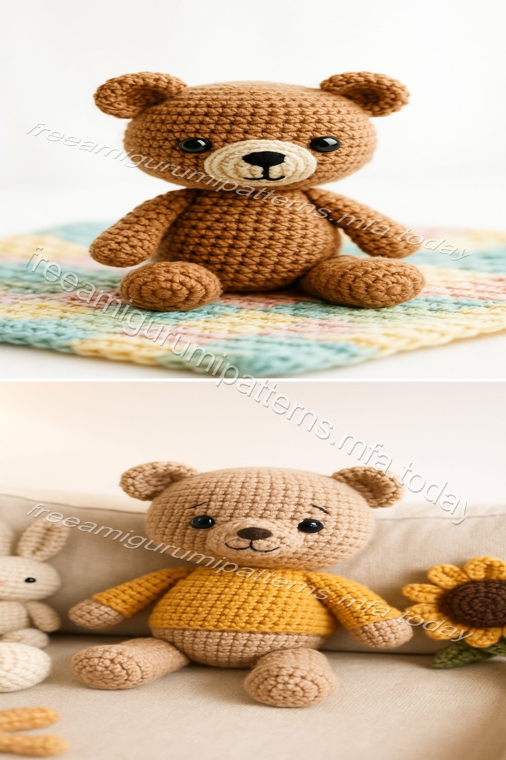 Free Crochet Pattern: Adorable Amigurumi Bear