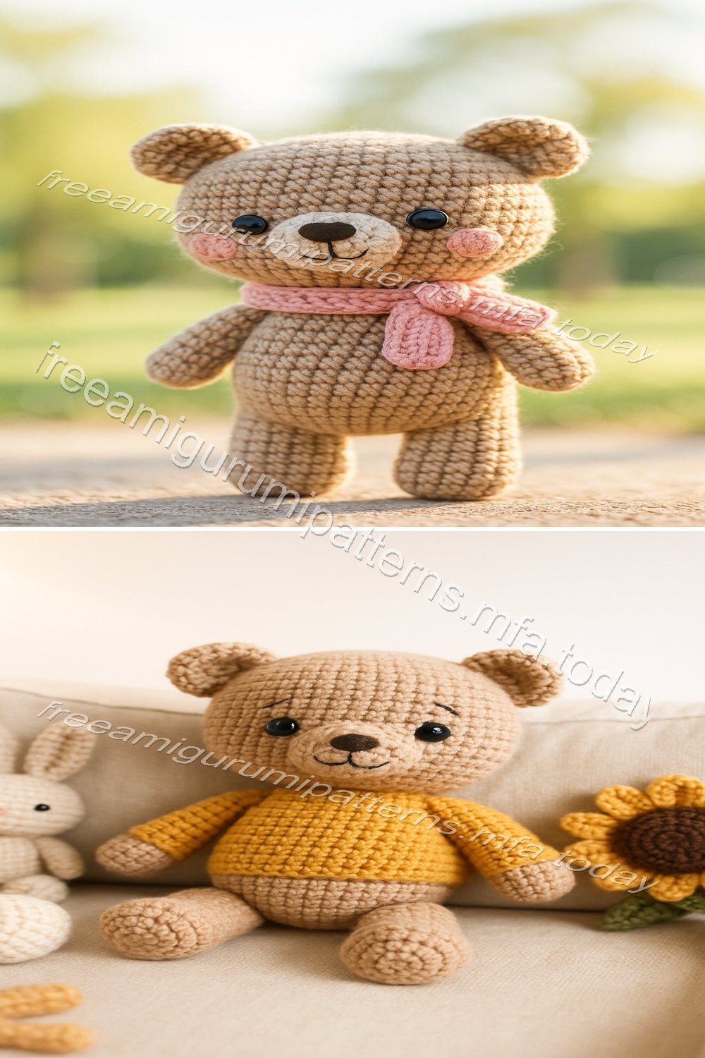 Free Crochet Pattern: Adorable Amigurumi Bear