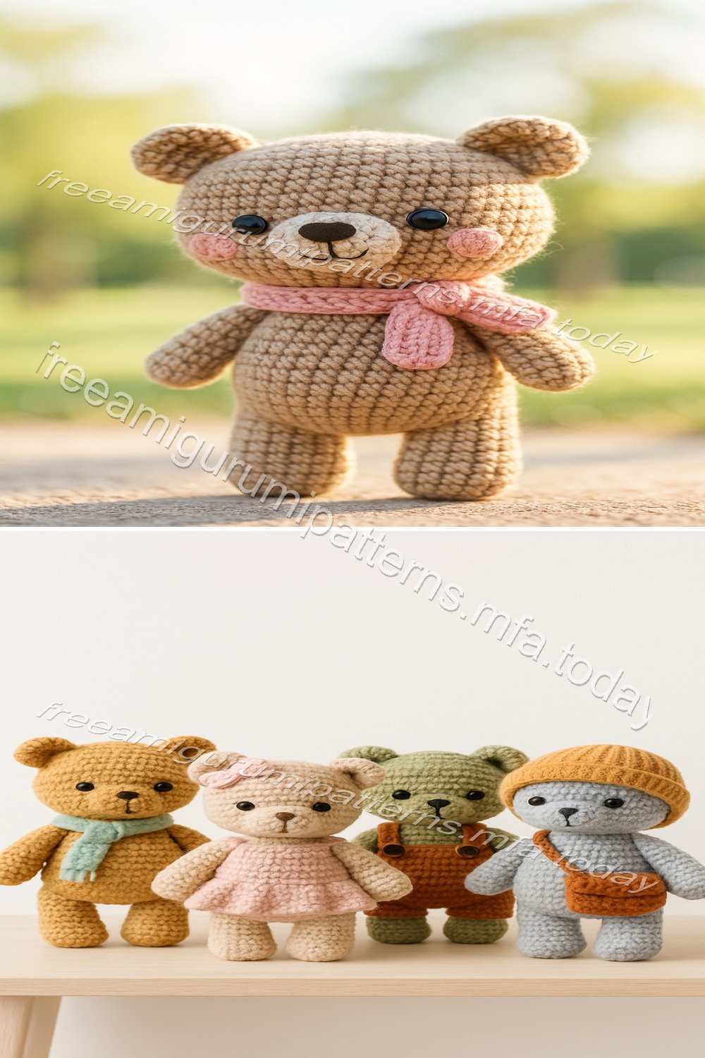 Free Crochet Pattern: Adorable Amigurumi Bear