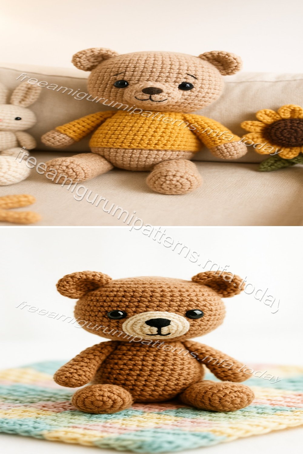 Free Crochet Pattern: Adorable Amigurumi Bear