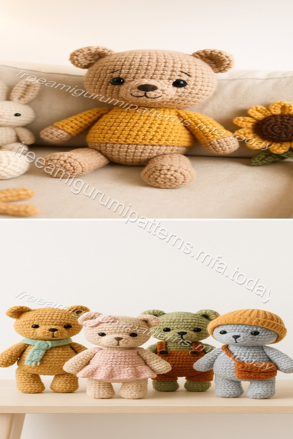 Free Crochet Pattern: Adorable Amigurumi Bear