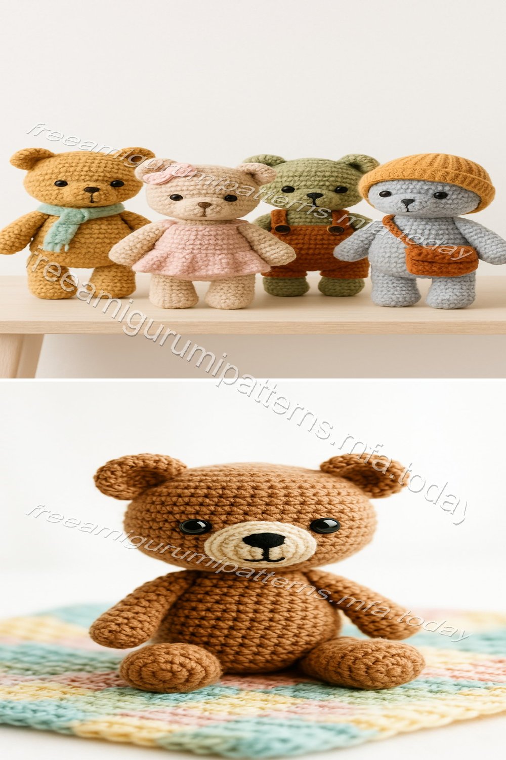 Free Crochet Pattern: Adorable Amigurumi Bear