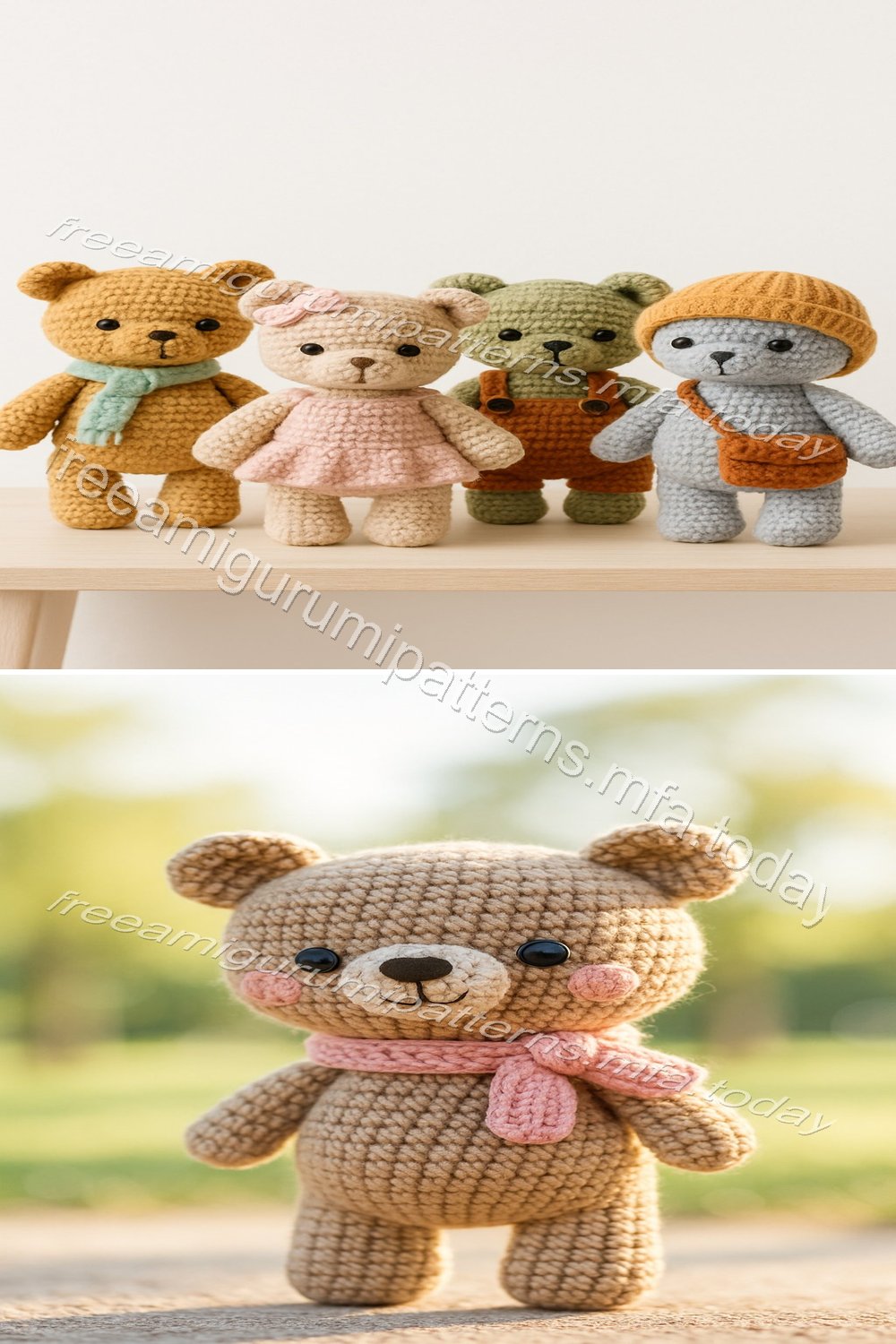 Free Crochet Pattern: Adorable Amigurumi Bear