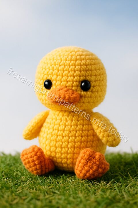 Free Crochet Pattern for a Cute Baby Duck Amigurumi - duck-tekil-1.jpg