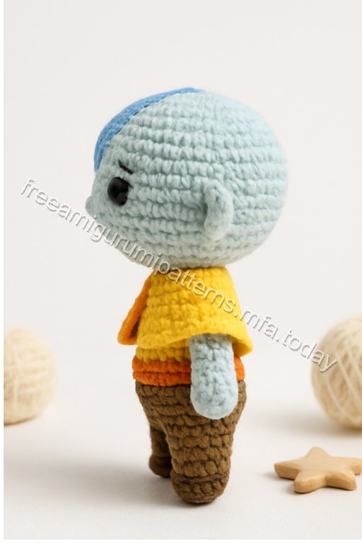 Amigurumi Aang Free Pattern
