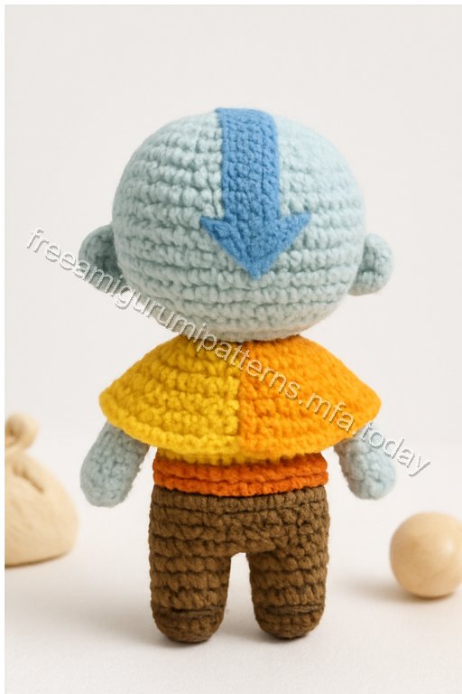 Amigurumi Aang Free Pattern