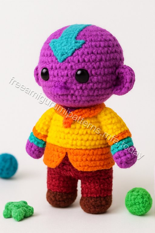 Amigurumi Aang Free Pattern
