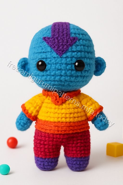 Amigurumi Aang Free Pattern