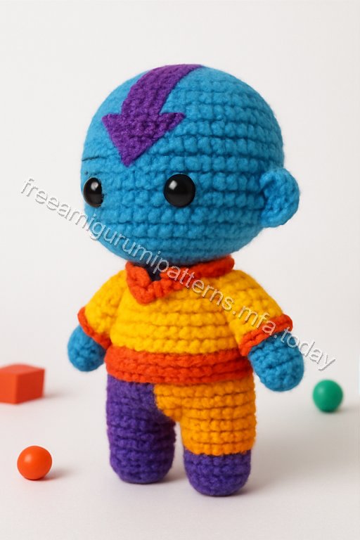 Amigurumi Aang Free Pattern