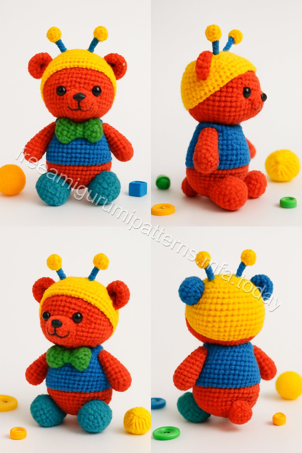 Amigurumi Buggy Bear Free Pattern