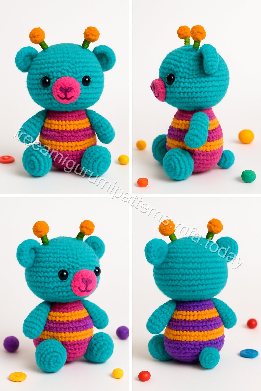 Amigurumi Buggy Bear Free Pattern