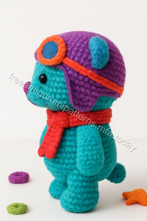 Amigurumi Aviator Bear Free Pattern