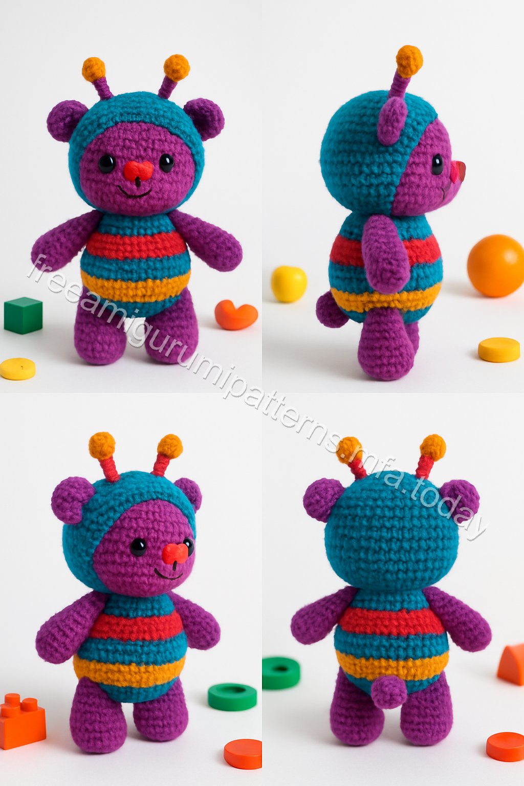 Amigurumi Buggy Bear Free Pattern