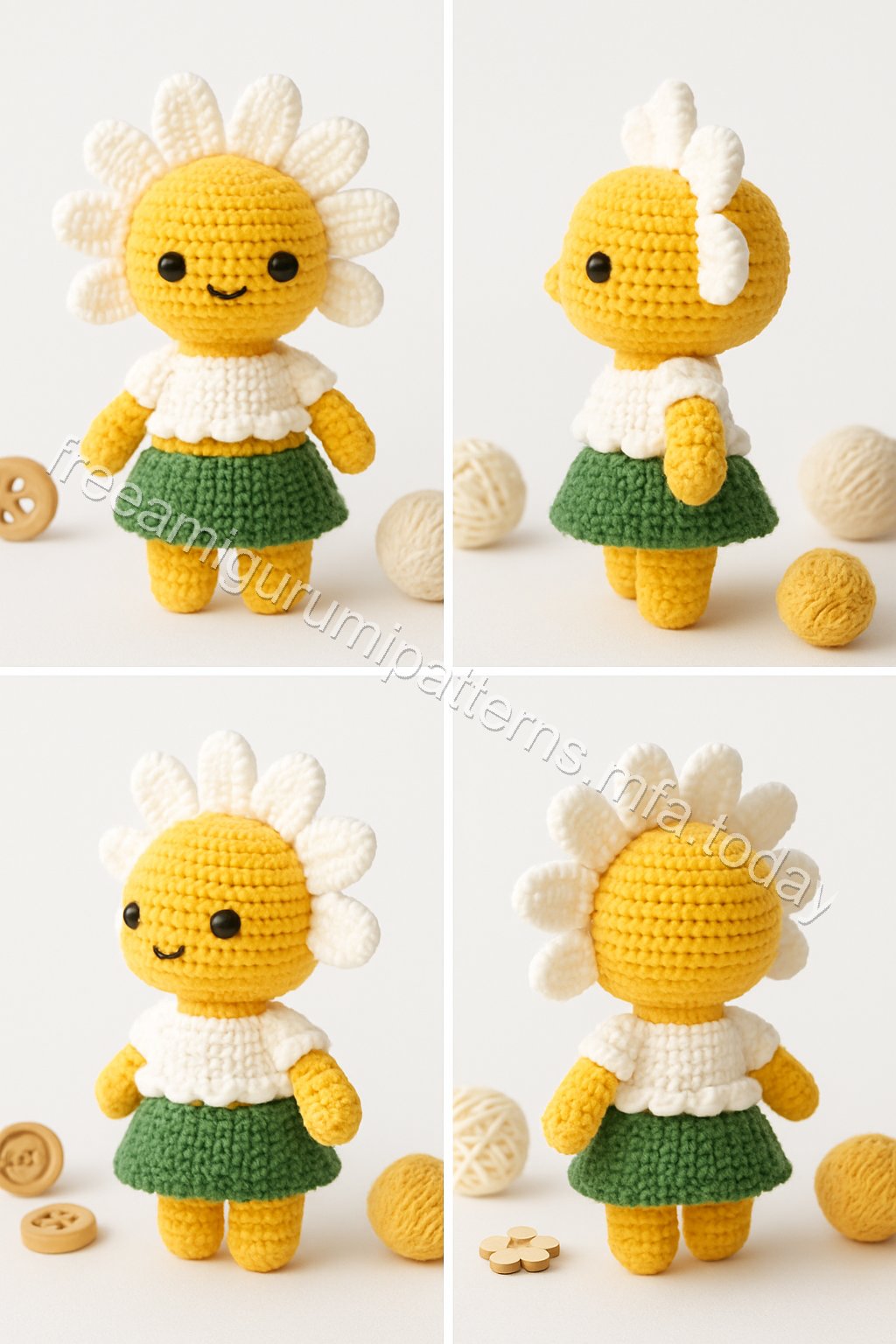 Amigurumi Daisy Free Pattern