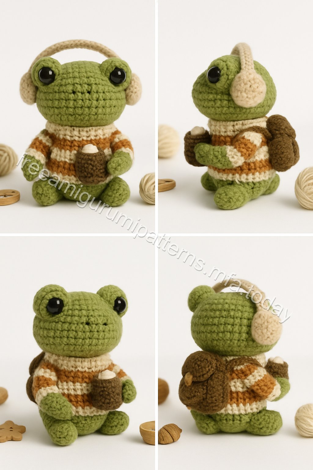 Amigurumi Winter Frog Free Pattern