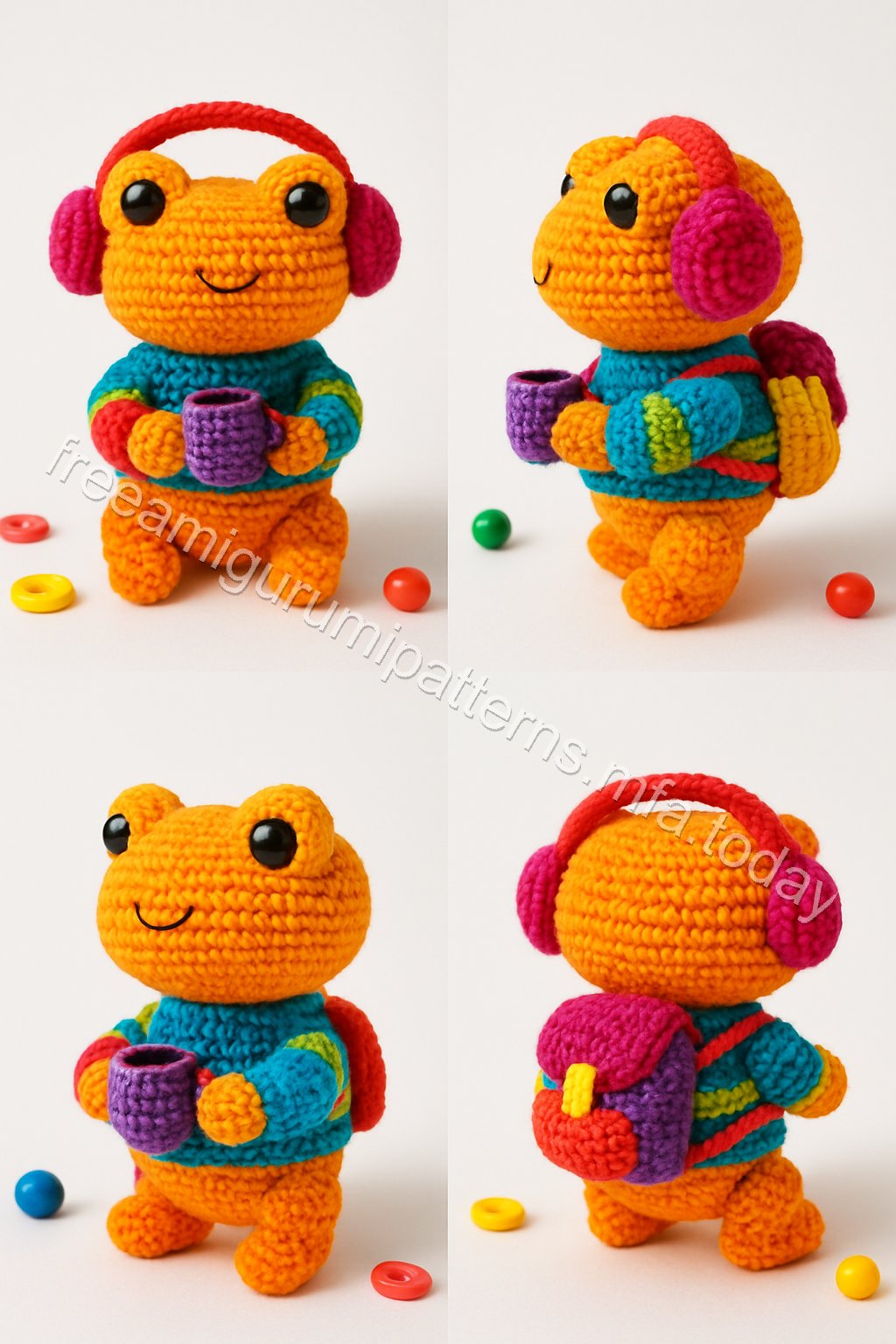 Amigurumi Winter Frog Free Pattern
