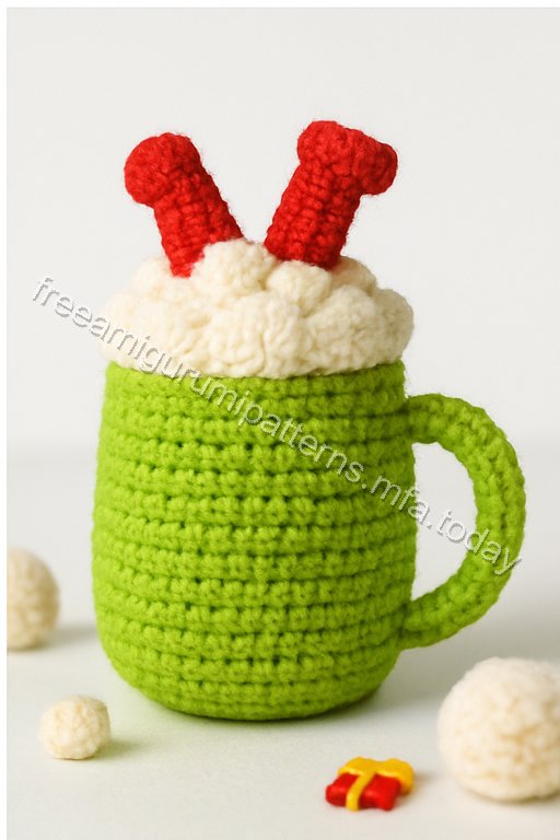 Amigurumi Grinch Mug Free Pattern